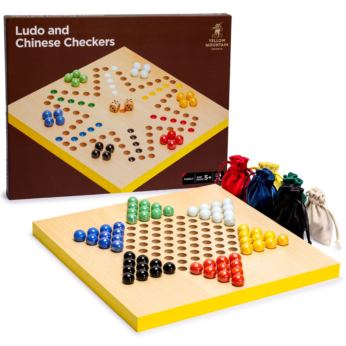 Wooden Snakes and Ladders  Ludo Game Set Reversible 2 Games in 1