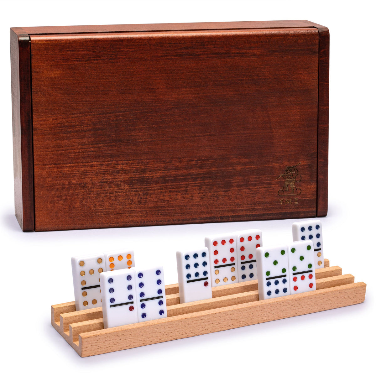 Kovot Dominoes & Racks Set Double-Twelve Includes (91) Tile