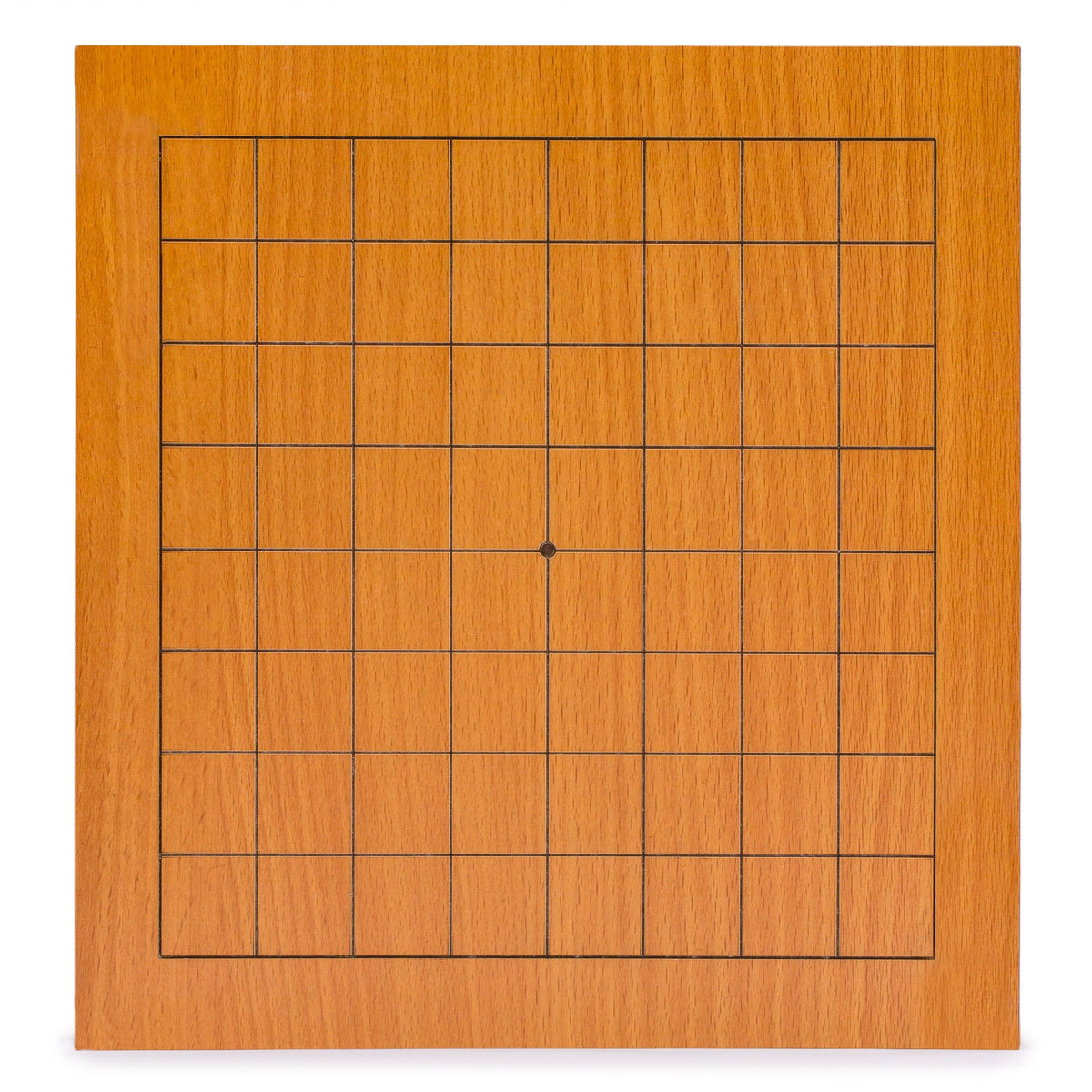 Beechwood Veneer 0.4Inch Etched Beginner's 9x9 Go Game Board (Goban