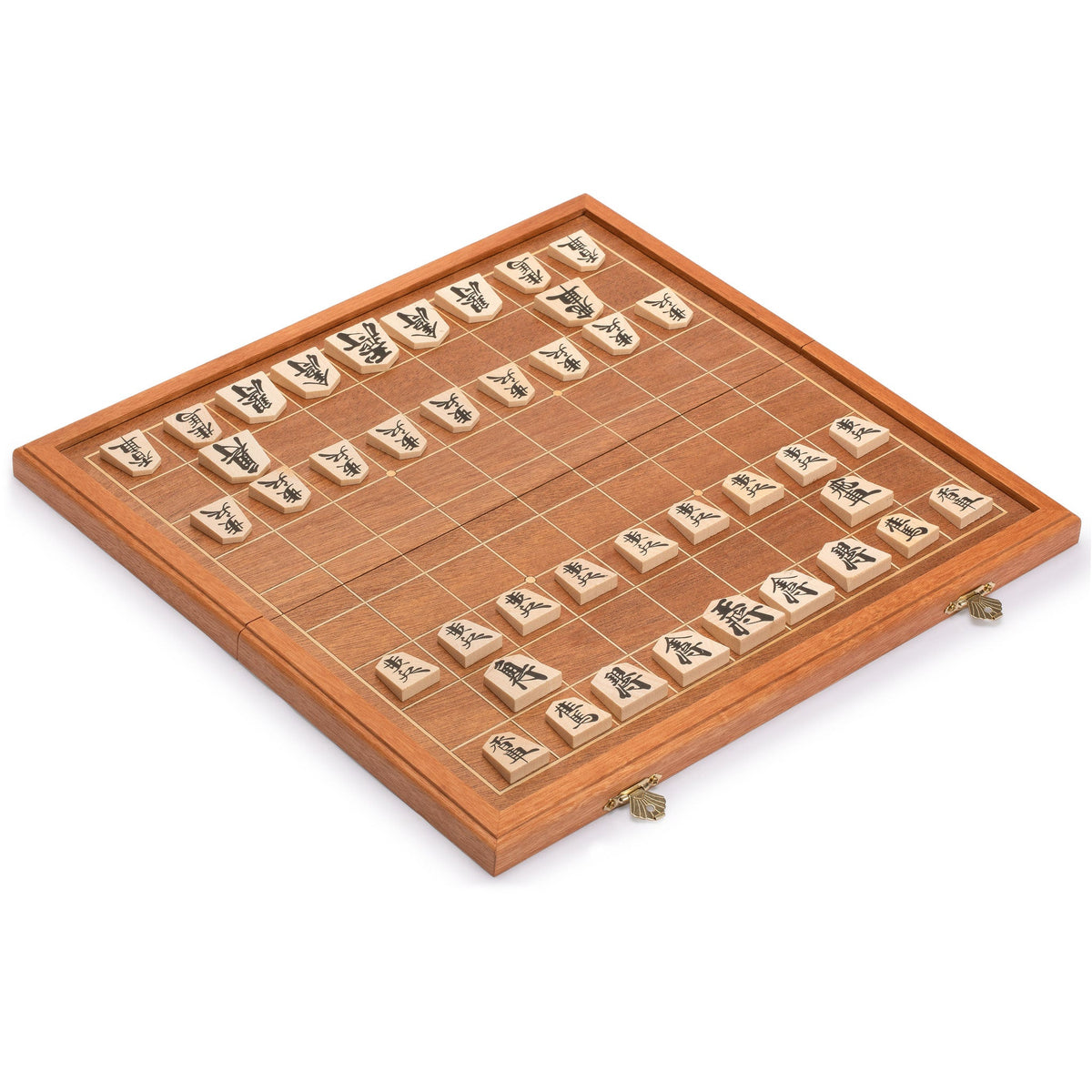 Shogi Japanese Chess Game Set - Wooden Table Board with Drawers and Tr –  Yellow Mountain Imports