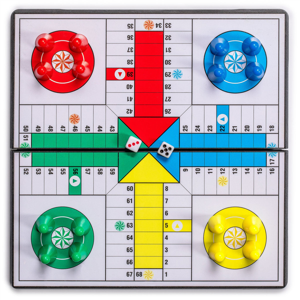 Pocket Magnetic Ludo Travel Game 1-4 players COMPLETE no349