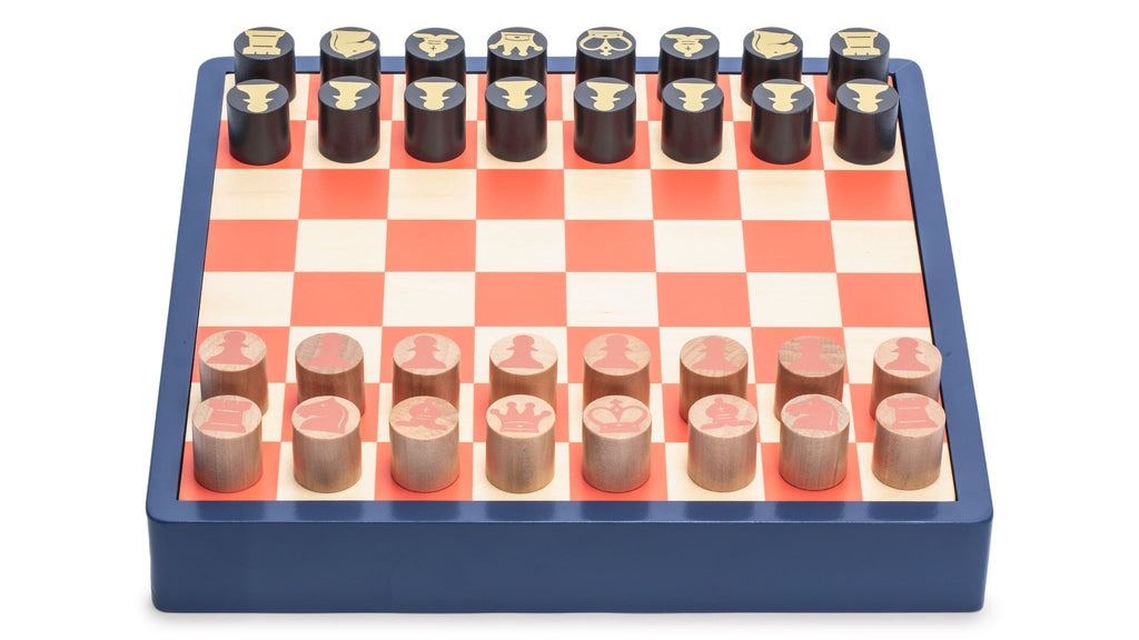 2-in-1 Chess and Checkers Set - Classic Wooden Board Game, 11.8"-Yellow Mountain Imports-Yellow Mountain Imports