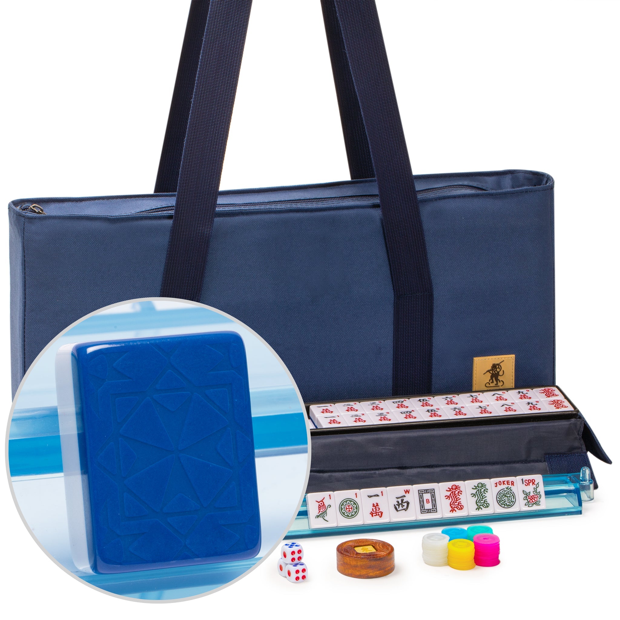 Yellow Mountain Imports Soft Case Set for American Mahjong Mojave