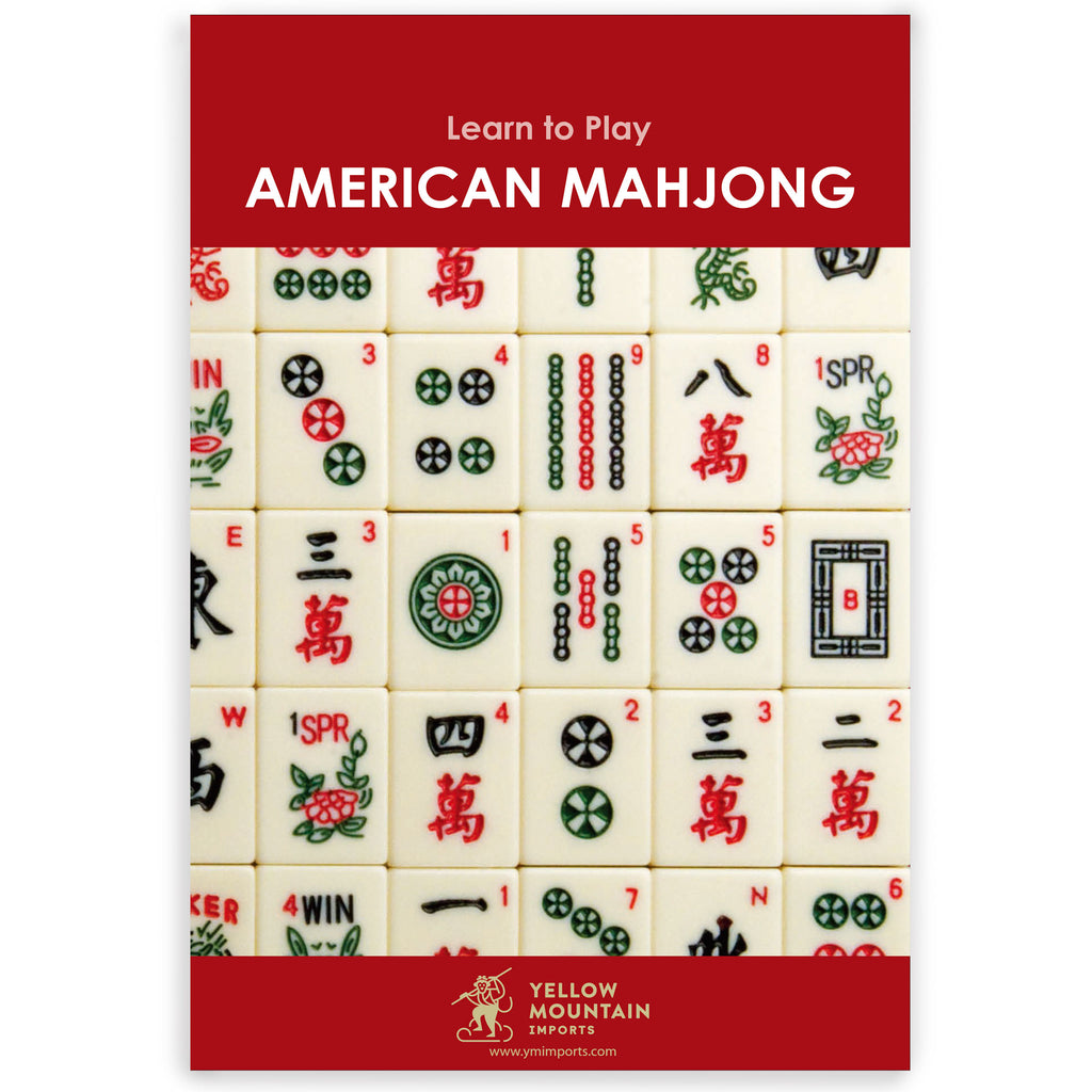 American Mahjong Set, "Classic Mini" with Portable Wooden Case - Four Wooden Racks, Wind Indicator, and Dice-Yellow Mountain Imports-Yellow Mountain Imports