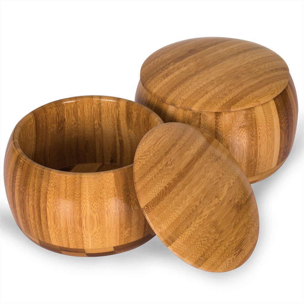 Yellow Mountain Imports Go Japanese Game Board (Goban), Shin Kaya Wood with  Double Convex Glass Stones Jangstone & Bamboo Bowls - 1.2 Inch Reversible