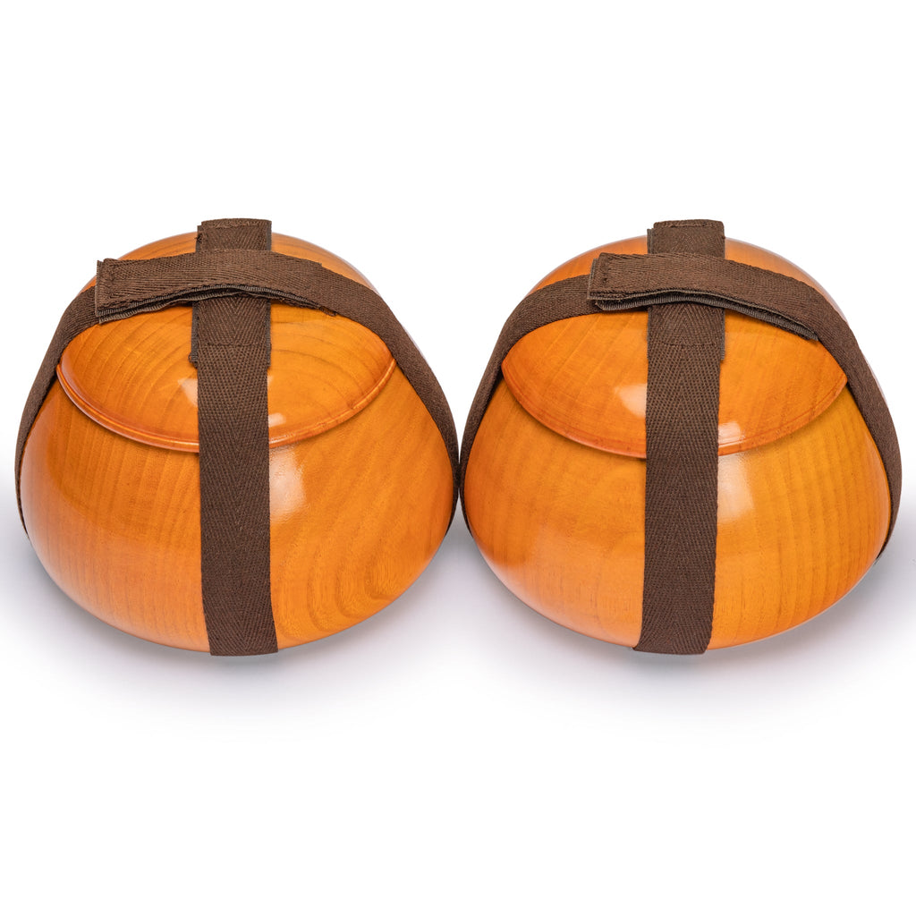 Double Convex Korean Glass Paduk Go Stones with Jujube Wood "Gosu" Go Game Bowls-Yellow Mountain Imports-Yellow Mountain Imports