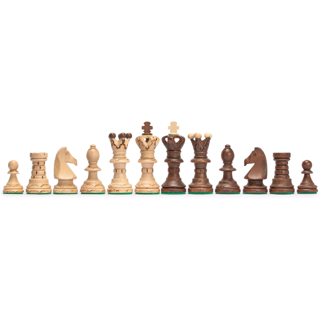 Husaria European International Chess Wooden Game Set, "Ambassador" - 21.7"-Husaria-Yellow Mountain Imports