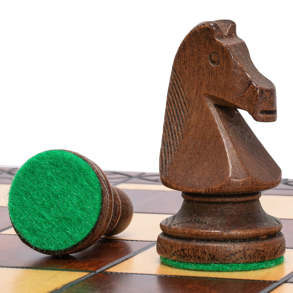 Husaria European International Chess Wooden Game Set, "Ambassador" - 21.7"-Husaria-Yellow Mountain Imports