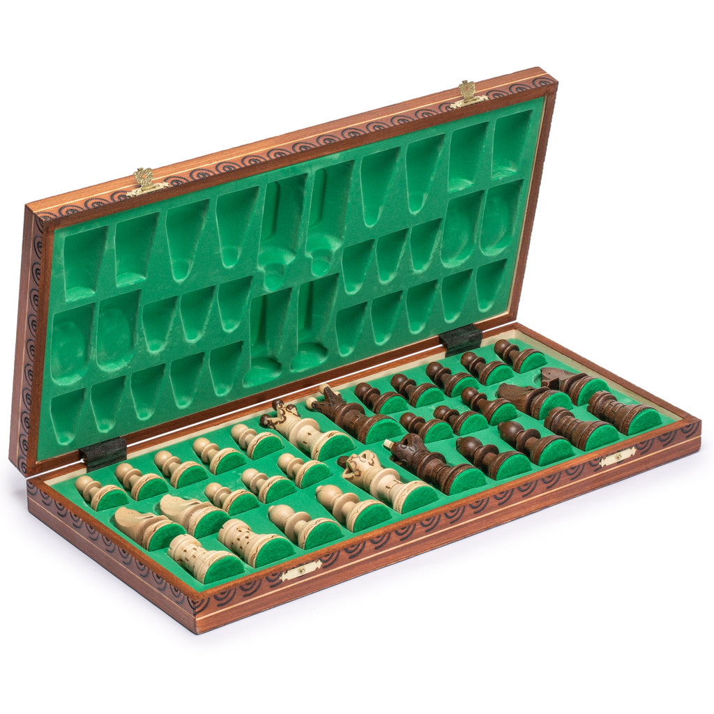 Husaria European International Chess Wooden Game Set, "Ambassador" - 21.7"-Husaria-Yellow Mountain Imports