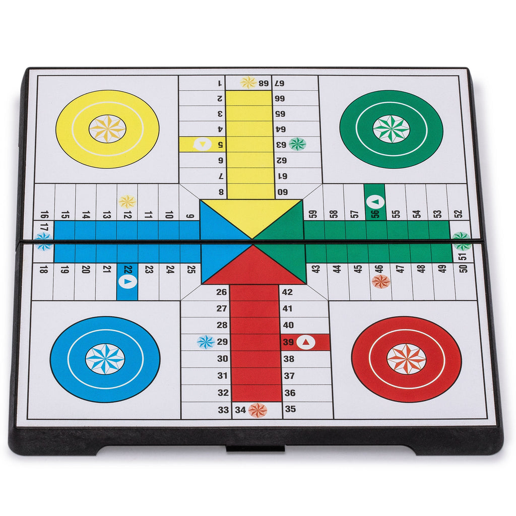 Ludo Magnetic Folding Pocket-Size Travel Board Game Set - 6.5‚Äù