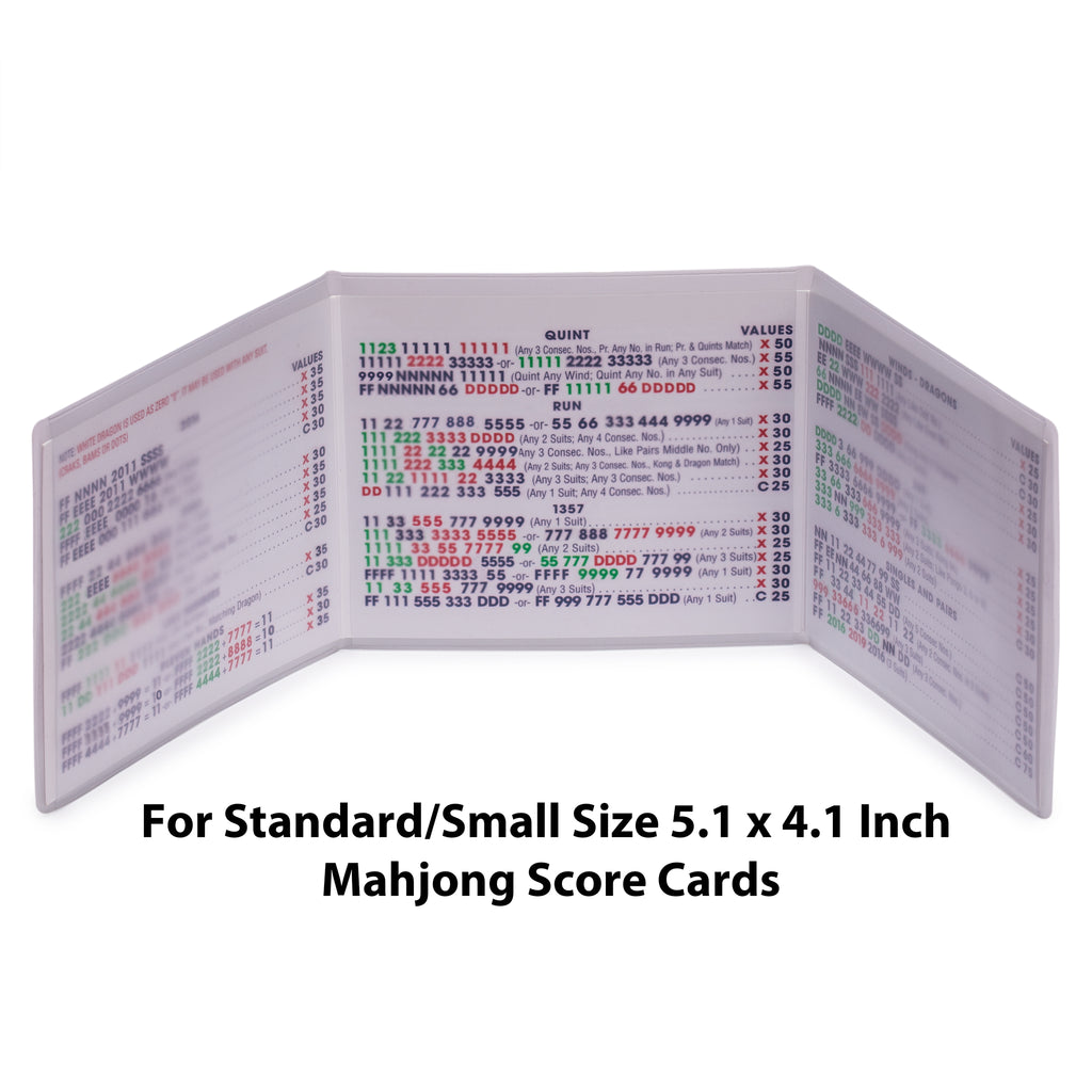 Mah Jongg Scorecard Cover 2023 Edition- Standard (Fits 5.13 x 4" Mahjong Score Card)-Yellow Mountain Imports-Yellow Mountain Imports