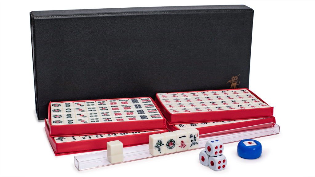 Hot Mahjong set 40mm High Quality Mahjong Games Malaysia Singapore  jade-colored outdoor portable travel magnetic Mahjong MJ08