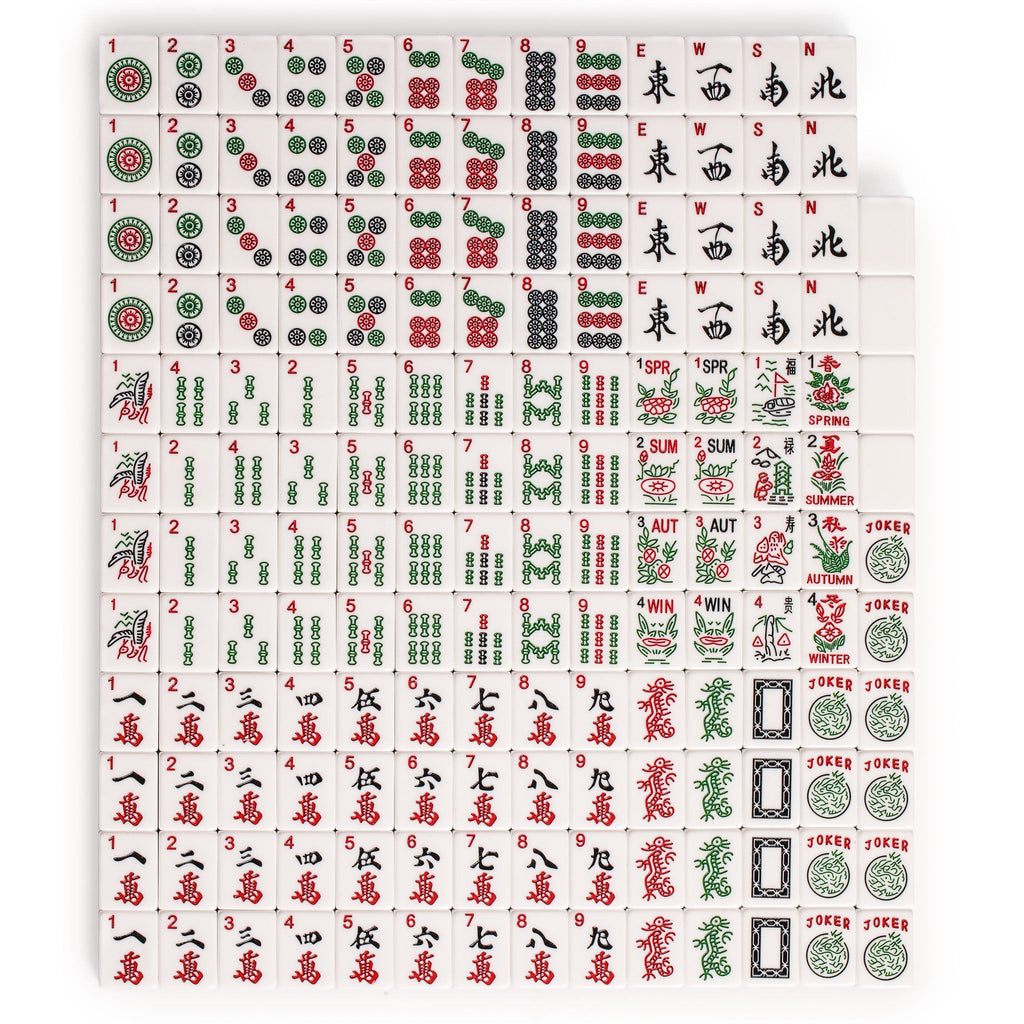 Set of 166 American Mahjong Tiles, "Koi" (Tiles Only Set)-Yellow Mountain Imports-Yellow Mountain Imports