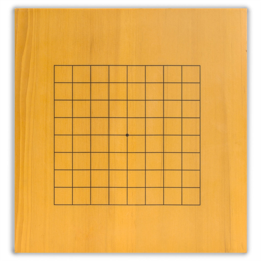 Shin Kaya Beginner's Reversible 13x13 / 9x9 Go Game Set Board (0.8-inch) with Double Convex Melamine Stones-Yellow Mountain Imports-Yellow Mountain Imports