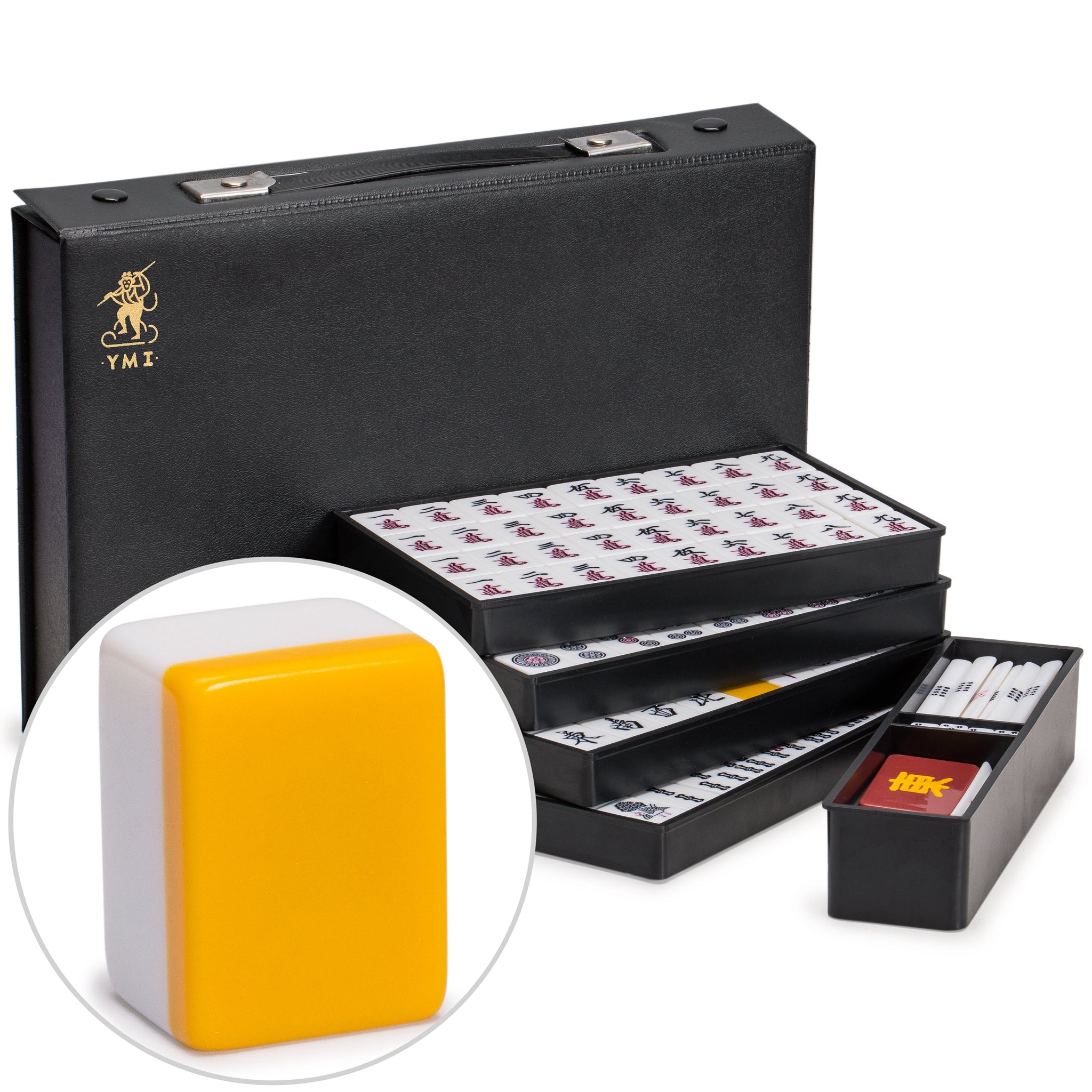 Luxury Mahjong Set in PU Case - China Mahjong Set and Mahjong